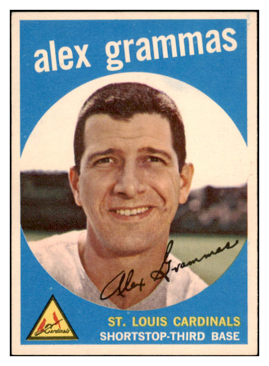 1959 Topps Baseball #006 Alex Grammas Cardinals NR-MT 523903