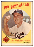 1959 Topps Baseball #016 Joe Pignatano Dodgers NR-MT 523908