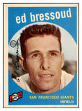 1959 Topps Baseball #019 Ed Bressoud Giants NR-MT 523910