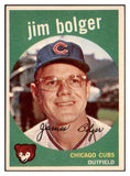 1959 Topps Baseball #029 Jim Bolger Cubs NR-MT 523915