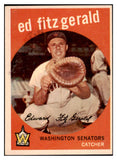 1959 Topps Baseball #033 Ed Fitzgerald Senators NR-MT 523916