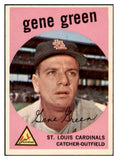 1959 Topps Baseball #037 Gene Green Cardinals NR-MT 523918