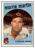 1959 Topps Baseball #038 Morrie Martin Indians NR-MT 523919