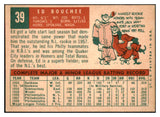 1959 Topps Baseball #039 Ed Bouchee Phillies NR-MT 523920