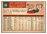 1959 Topps Baseball #044 Vito Valentinetti Senators NR-MT 523922