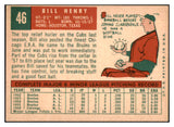 1959 Topps Baseball #046 Bill Henry Cubs NR-MT 523923