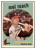 1959 Topps Baseball #054 Mel Roach Braves NR-MT 523928