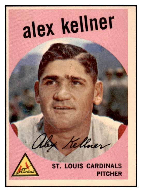 1959 Topps Baseball #101 Alex Kellner Cardinals NR-MT 523950