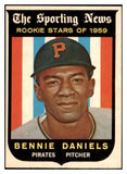 1959 Topps Baseball #122 Bennie Daniels Pirates NR-MT 523961