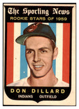 1959 Topps Baseball #123 Don Dillard Indians NR-MT 523962