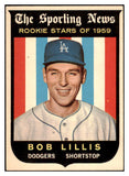 1959 Topps Baseball #133 Bob Lillis Dodgers NR-MT 523970