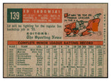 1959 Topps Baseball #139 Ed Sadowski Red Sox NR-MT 523975