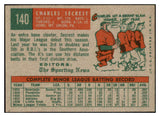 1959 Topps Baseball #140 Charlie Secrest A's NR-MT 523976