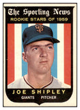 1959 Topps Baseball #141 Joe Shipley Giants NR-MT 523977