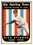 1959 Topps Baseball #142 Dick Stigman Indians NR-MT 523978