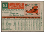 1959 Topps Baseball #143 Willie Tasby Orioles NR-MT 523979