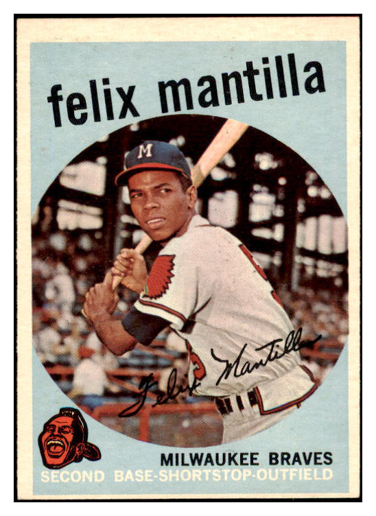 1959 Topps Baseball #157 Felix Mantilla Braves NR-MT 523985