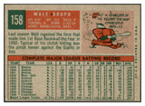 1959 Topps Baseball #158 Walt Dropo Reds NR-MT 523986