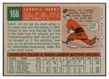 1959 Topps Baseball #168 Carroll Hardy Indians NR-MT 523993