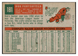 1959 Topps Baseball #181 Bob Porterfield Pirates NR-MT 524001