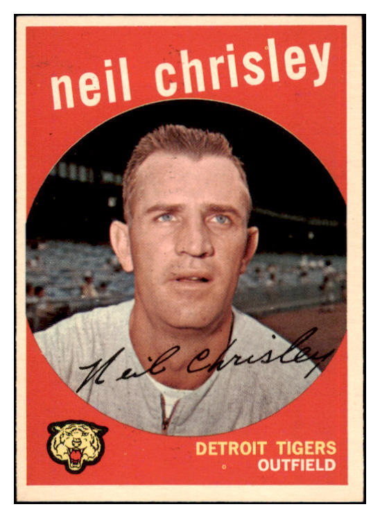 1959 Topps Baseball #189 Neil Chrisley Tigers NR-MT 524004