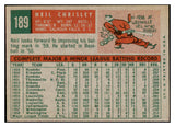 1959 Topps Baseball #189 Neil Chrisley Tigers NR-MT 524004