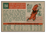 1959 Topps Baseball #194 Jim Brosnan Cardinals NR-MT 524007