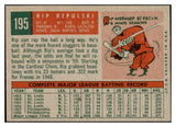 1959 Topps Baseball #195 Rip Repulski Dodgers NR-MT 524008