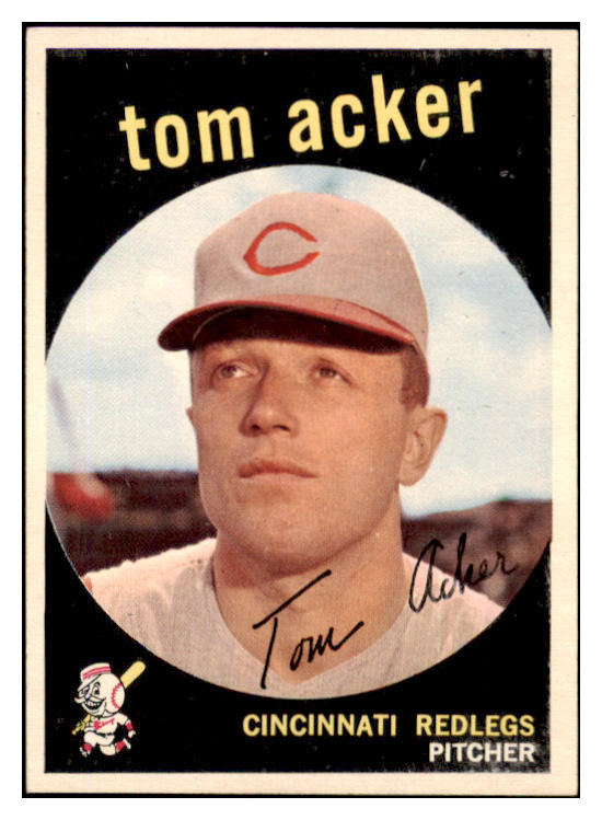 1959 Topps Baseball #201 Tom Acker Reds NR-MT 524011