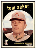 1959 Topps Baseball #201 Tom Acker Reds NR-MT 524011