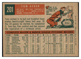 1959 Topps Baseball #201 Tom Acker Reds NR-MT 524011