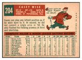 1959 Topps Baseball #204 Casey Wise Braves NR-MT 524013