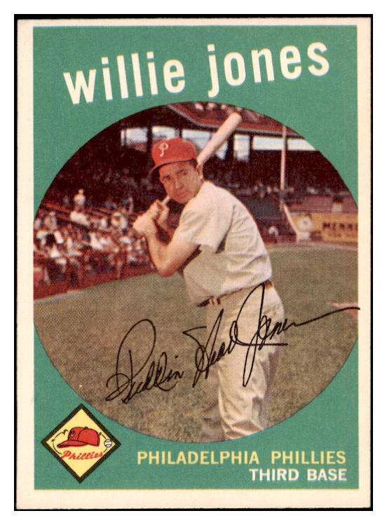 1959 Topps Baseball #208 Willie Jones Phillies NR-MT 524015