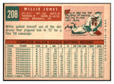 1959 Topps Baseball #208 Willie Jones Phillies NR-MT 524015