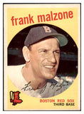 1959 Topps Baseball #220 Frank Malzone Red Sox NR-MT 524020