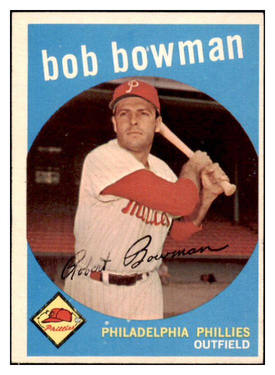 1959 Topps Baseball #221 Bob Bowman Phillies NR-MT 524021