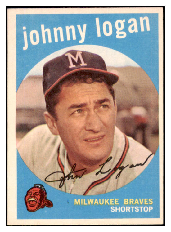 1959 Topps Baseball #225 Johnny Logan Braves NR-MT 524022