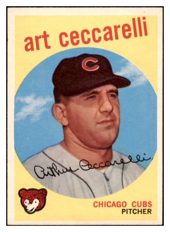 1959 Topps Baseball #226 Art Ceccarelli Cubs NR-MT 524023