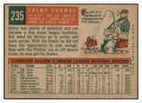 1959 Topps Baseball #235 Valmy Thomas Phillies NR-MT 524030