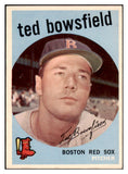 1959 Topps Baseball #236 Ted Bowsfield Red Sox NR-MT 524031