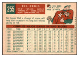 1959 Topps Baseball #255 Del Ennis Reds NR-MT 524038