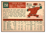 1959 Topps Baseball #258 Fred Kipp Dodgers NR-MT 524041