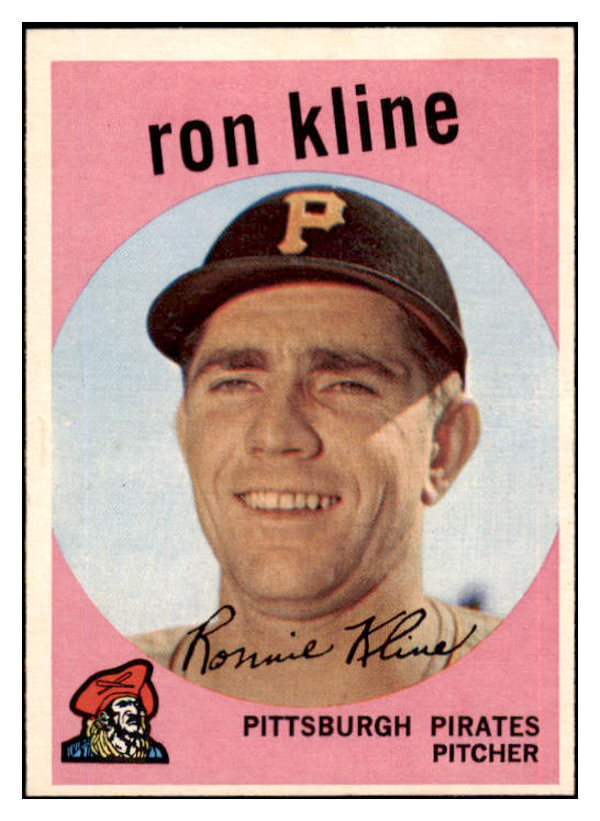 1959 Topps Baseball #265 Ron Kline Pirates NR-MT 524045