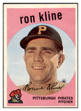 1959 Topps Baseball #265 Ron Kline Pirates NR-MT 524045