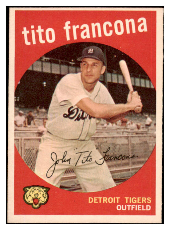 1959 Topps Baseball #268 Tito Francona Tigers NR-MT 524046