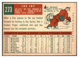 1959 Topps Baseball #273 Joe Jay Braves NR-MT 524047