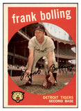 1959 Topps Baseball #280 Frank Bolling Tigers NR-MT 524049