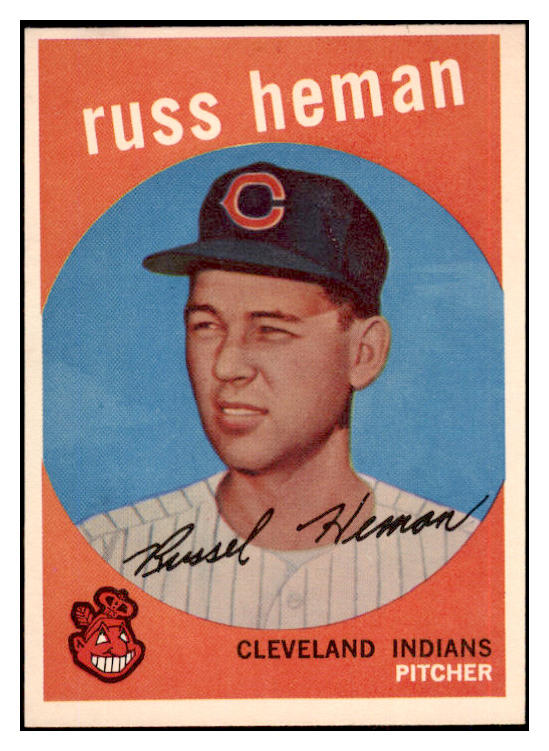 1959 Topps Baseball #283 Russ Heman Indians NR-MT 524051