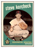 1959 Topps Baseball #284 Steve Korcheck Senators NR-MT 524052