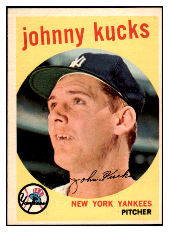 1959 Topps Baseball #289 Johnny Kucks Yankees NR-MT 524053